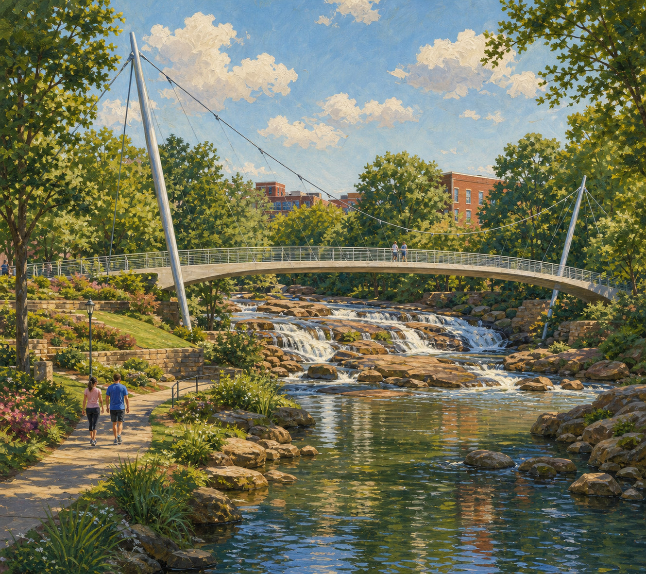 Commissioned landscape illustration for South Carolina