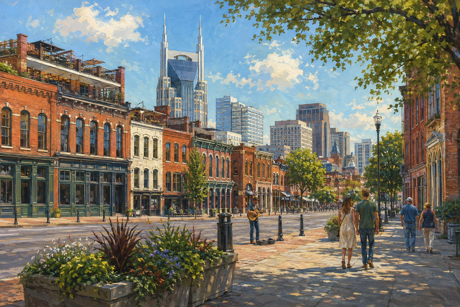 Commissioned landscape illustration for Tennessee